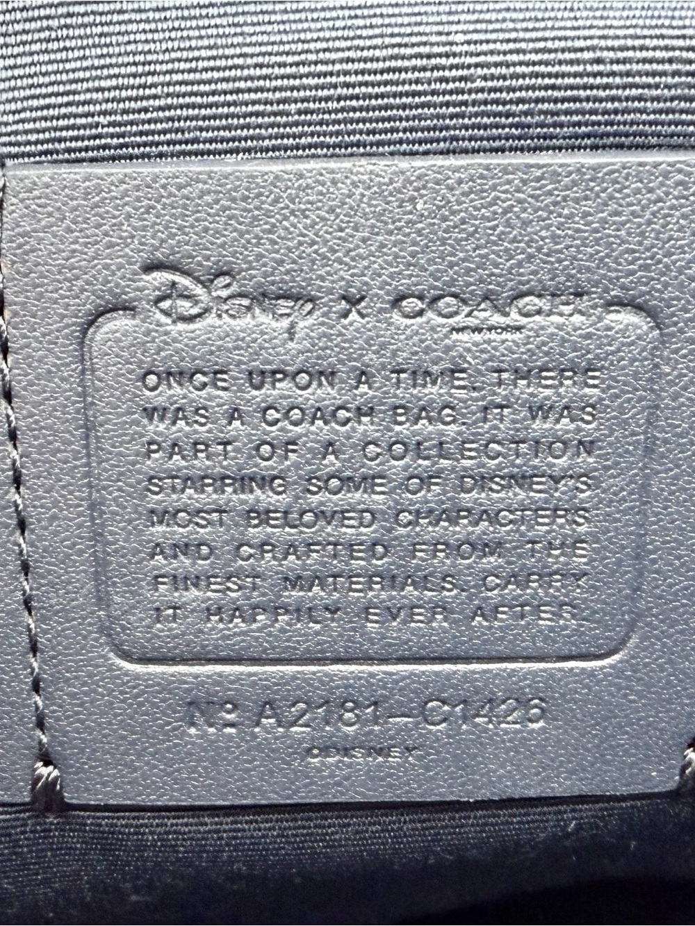 Disney X Coach Box Crossbody In Signature Canvas With Cinderella - Picture 7 of 7
